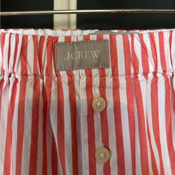 J. Crew Coral and White Striped Pajama Pants - Picture 2 of 10